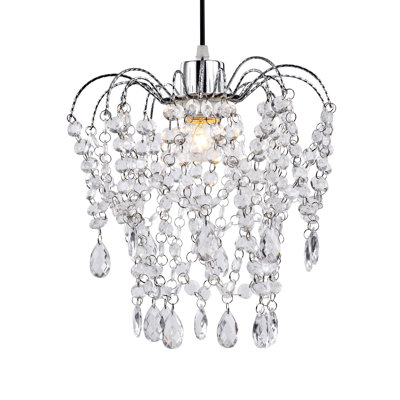 Herrera 1 - Light Chrome Crystal Pendant
