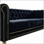Canapé Chesterfield en velours avec capitonnage profond pour un confort et un style de salon élégants-2047894948