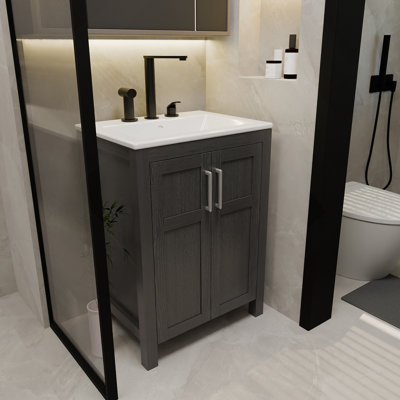 Meuble-lavabo de salle de bain avec lavabo