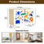Sideboard Buffet Cabinet with Storage Cute seamless animals elephant dangerous with 2 Doors for Living Room and Kitchen
