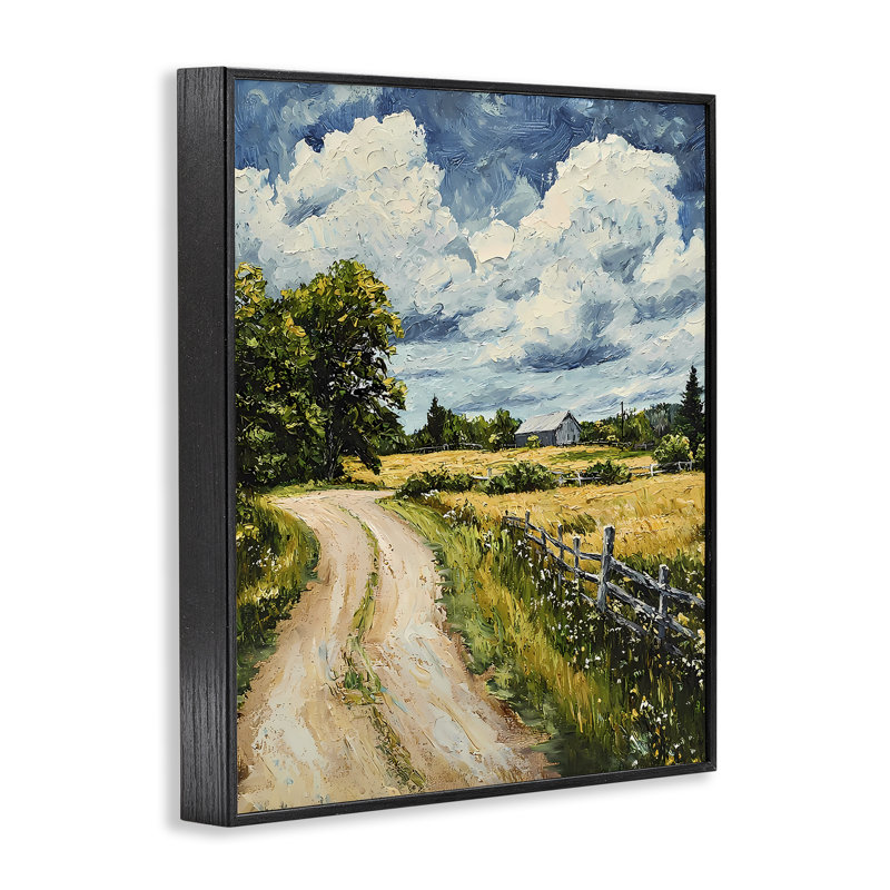 Impression numérique giclée Impasto, par Walker Noble, H 14 po x l 11 po, Giclée encadrée noir minuit