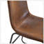 Ensemble de 4 chaises rétro en suède brun, tabourets de bar confortables, convenant aux environnements de style industriel et rétro, avec des dimensions de produit de 17,7 x 20,87 x 37 pouces.-241967302