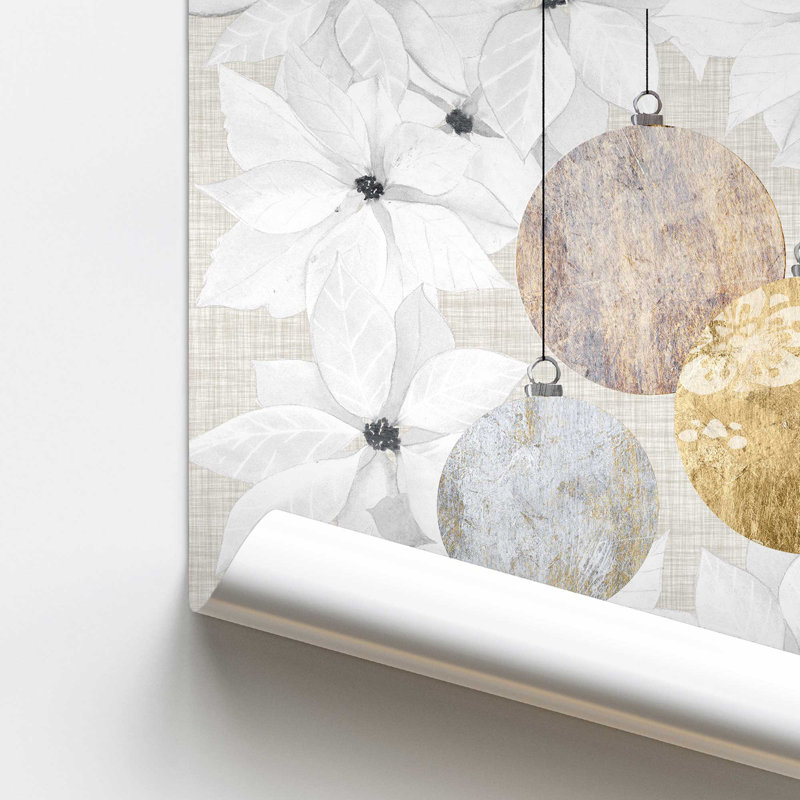 Imprimé Holiday Ornaments in Bloom II, No Frame, Paper, 12" H x 16" W