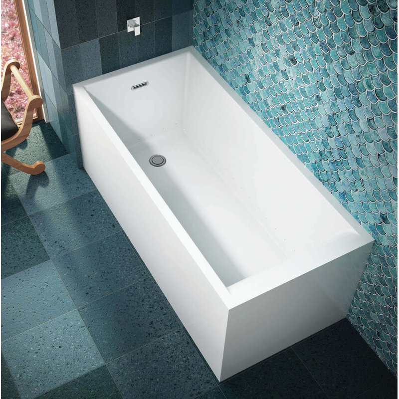 Nokori 63'' L Freestanding Soaking Bathtub