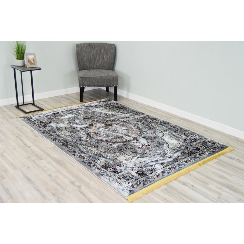 Darwen Performance Oriental Indoor Rug, Rectangle 7'8" x 10'8"