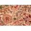 Tapis brun en laine à motif floral fait à la main 6 pi 1 po x 9 pi 1 po Oyer