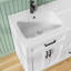 Plateau de meuble-lavabo double 60 po avec lavabo à surface solide 60 po 