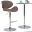 Tabouret de bar pivotant Bentwood - brun vieilli