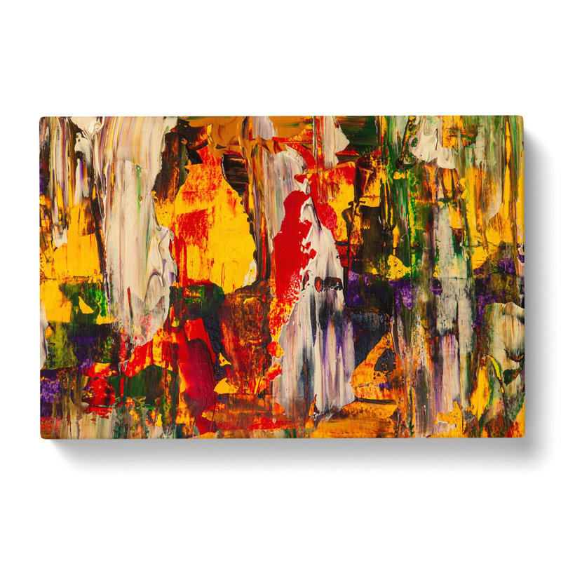 Abstract Art Painting Vol.213 by S.Johnson - Wrapped Canvas Painting, 40cm H x 60cm W x 3cm D