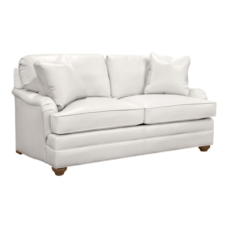 Canapé-lit 71 po American Bungalow, Navajo, Cuir véritable Regent Chalk