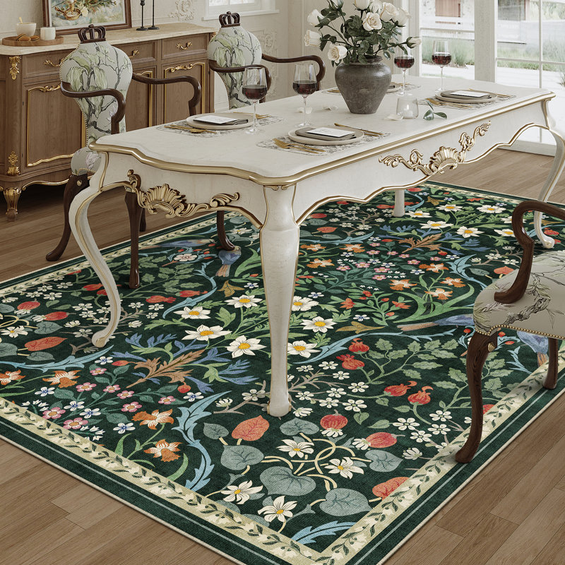 Destinay Floral Area Rug, Rectangle 152 x 213 cm