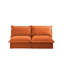 Canapé sans accoudoirs à 2 places avec combinaison libre et fonction convertible, idéal pour divers espaces de vie et détente confortable-1610011099