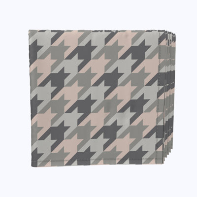 Polyester Houndstooth Square Napkin