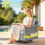 Ensemble de patio complet en rotin pour 5 personnes avec foyer Ben-97923053-99299909