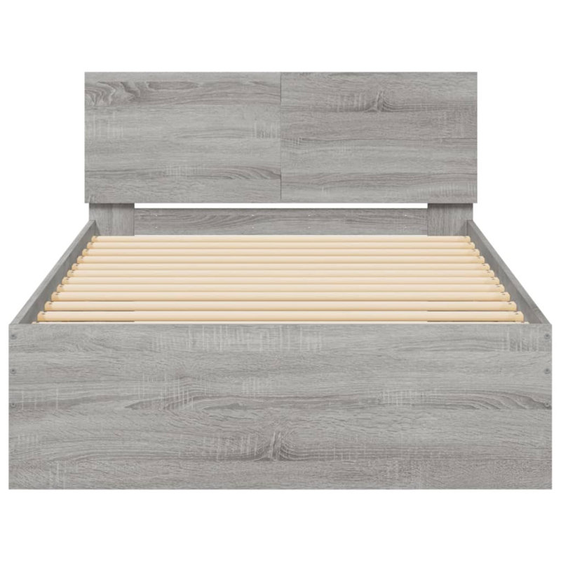 Nyleen Bed, EU Single (3'4), Grey Sonoma