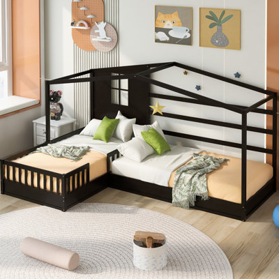 Lit plateforme simple en forme de L Replay 