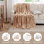 Soza Sherpa Fleece Dual Sided Fur Thick Reversible Blanket Throw-784930799-784930789