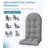 Outdoor/Indoor 5“ Dining Chair Seat Back Cushion-1779814760