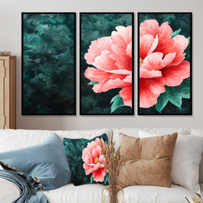 Adarra - Peony Wall Art Print Set