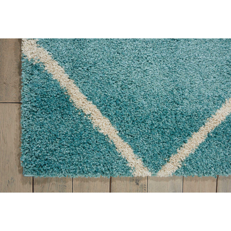 Tapis marocain à poils longs Rosetta, Rectangle 8 pi 2 po x 10 pi