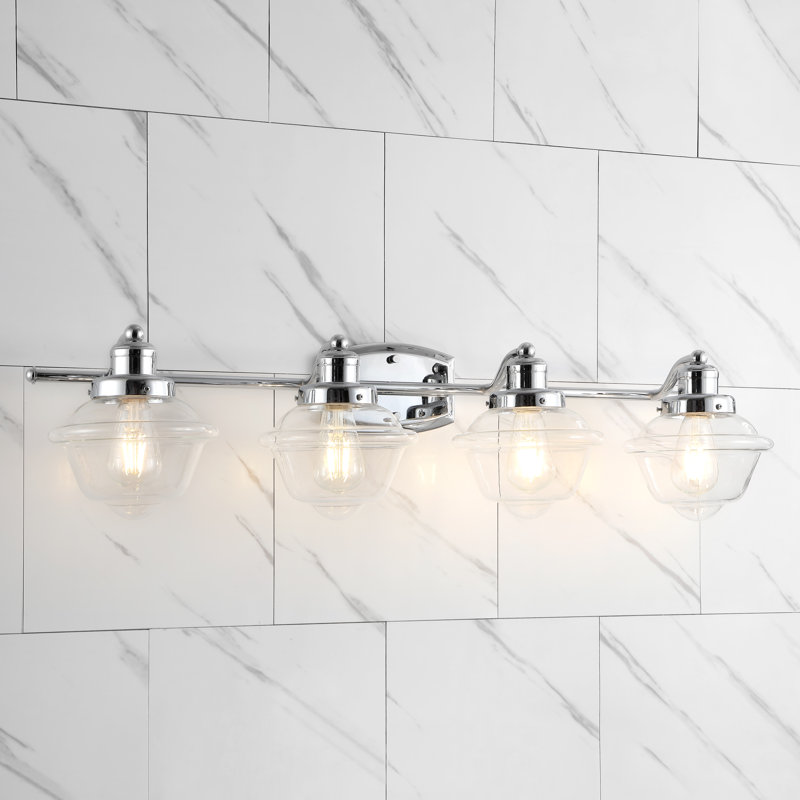  Éclairage pour meuble-lavabo à DEL en fer / verre école Tecumseh, 4