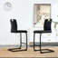 Ensemble de 2 chaises noires en polyuréthane