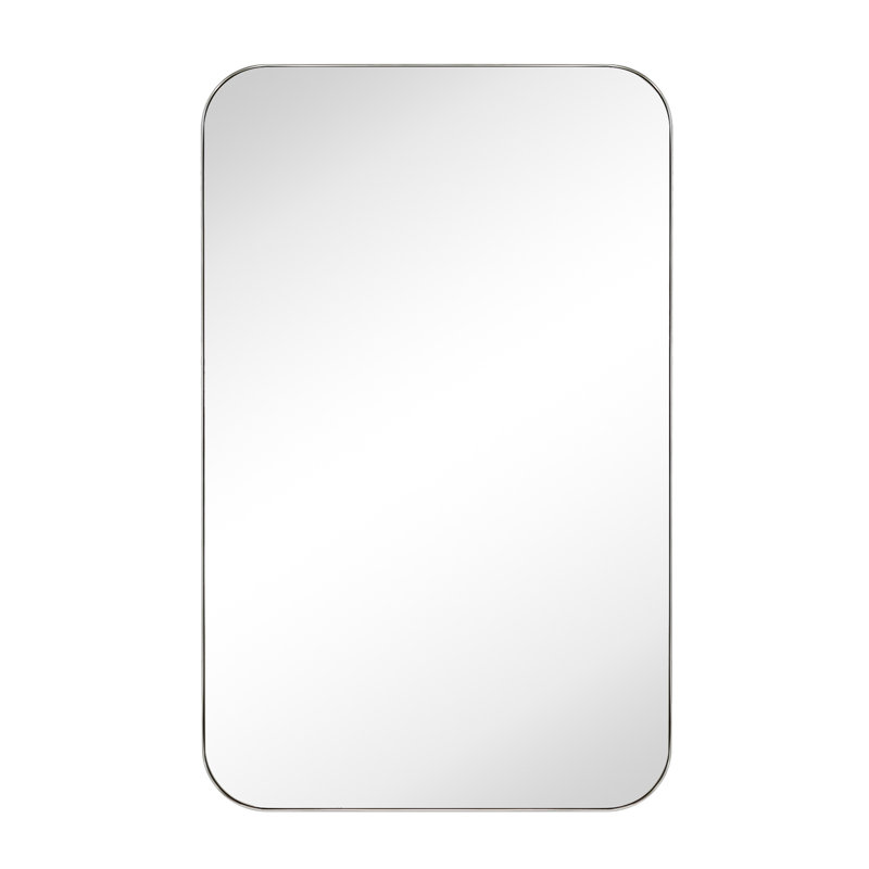 Miroir mural Josilyn, Nickel brossé, 48 po x 30 po
