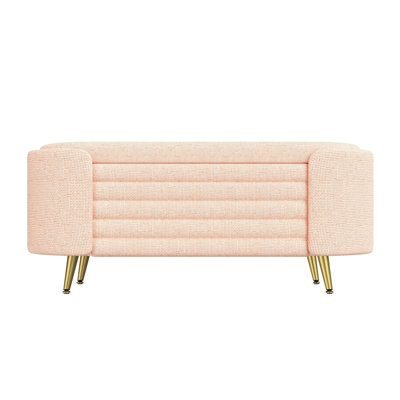 Modern Storage Ottoman Upholstered Storage Bench End of Bed Bench Entryway Shoe Bench for Living Room