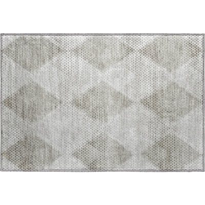 Premium Machine Washable Cerrito Amf539 Gray Rug