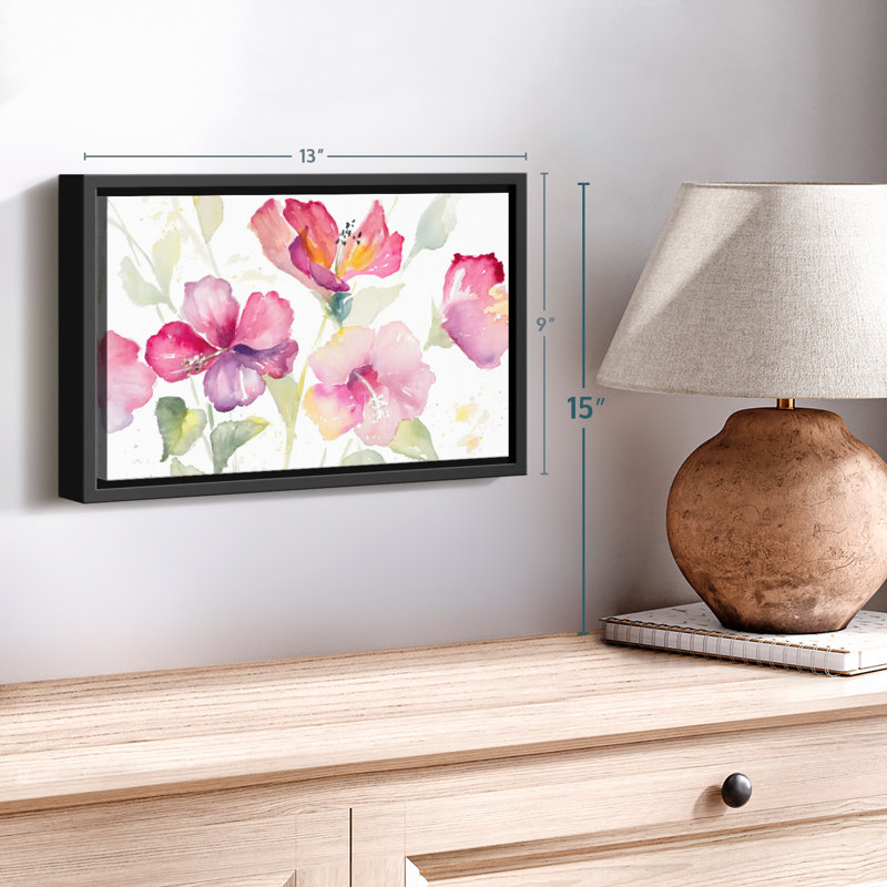 Impression sur toile Hibiscus céleste, H 9 po x l 13 po