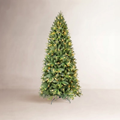 Pencil 9' Pre-Lit Spruce Christmas Tree