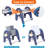 4-In-1 Kids Table And Chair Set, Kids Activity Table For Toddlers 3-5, Toddler Activity Table Building Block Table With Magenetic Whiteboard, Toddler Sensory Play Table