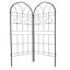 Ensemble de 4 treillis de jardin en métal 78,7 "x 19,7" antirouille pour plantes grimpantes