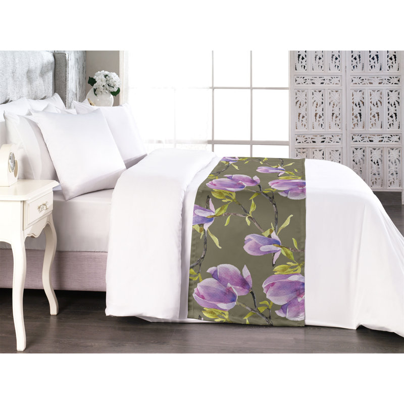 Tapis de lit Ambesonne Magnolia, Très grand lit