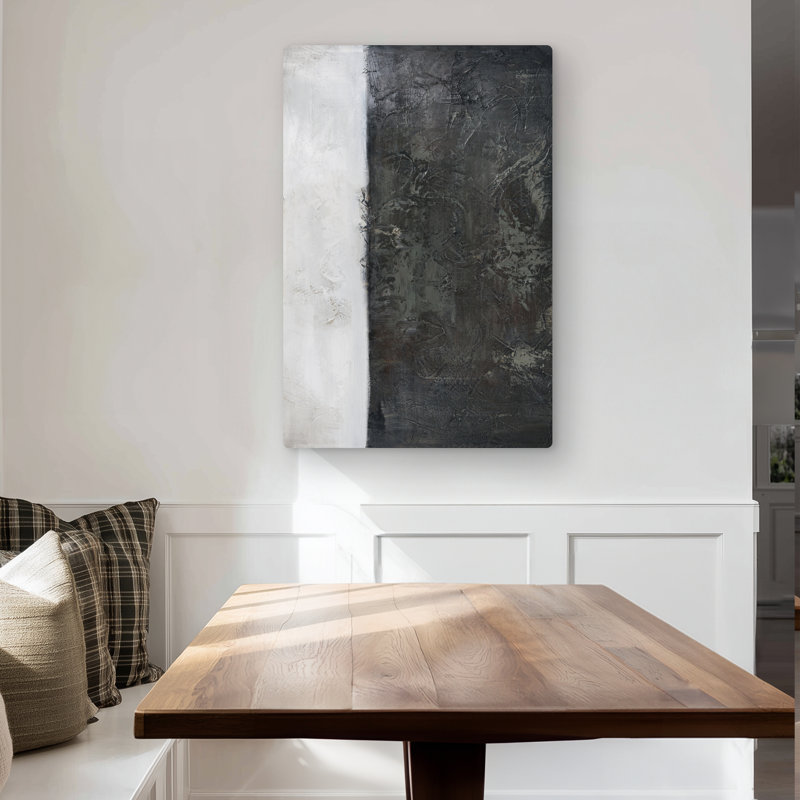 Abstract Shape - Gray Metal Print for Stylish Home Decor