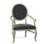 Oakland Upholstered King Louis Back Arm Chair-1924215283-1924188350