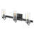 Ryden 3-Light Bath Vanity Fixture with Clear Cylindrical Shades-1371335126