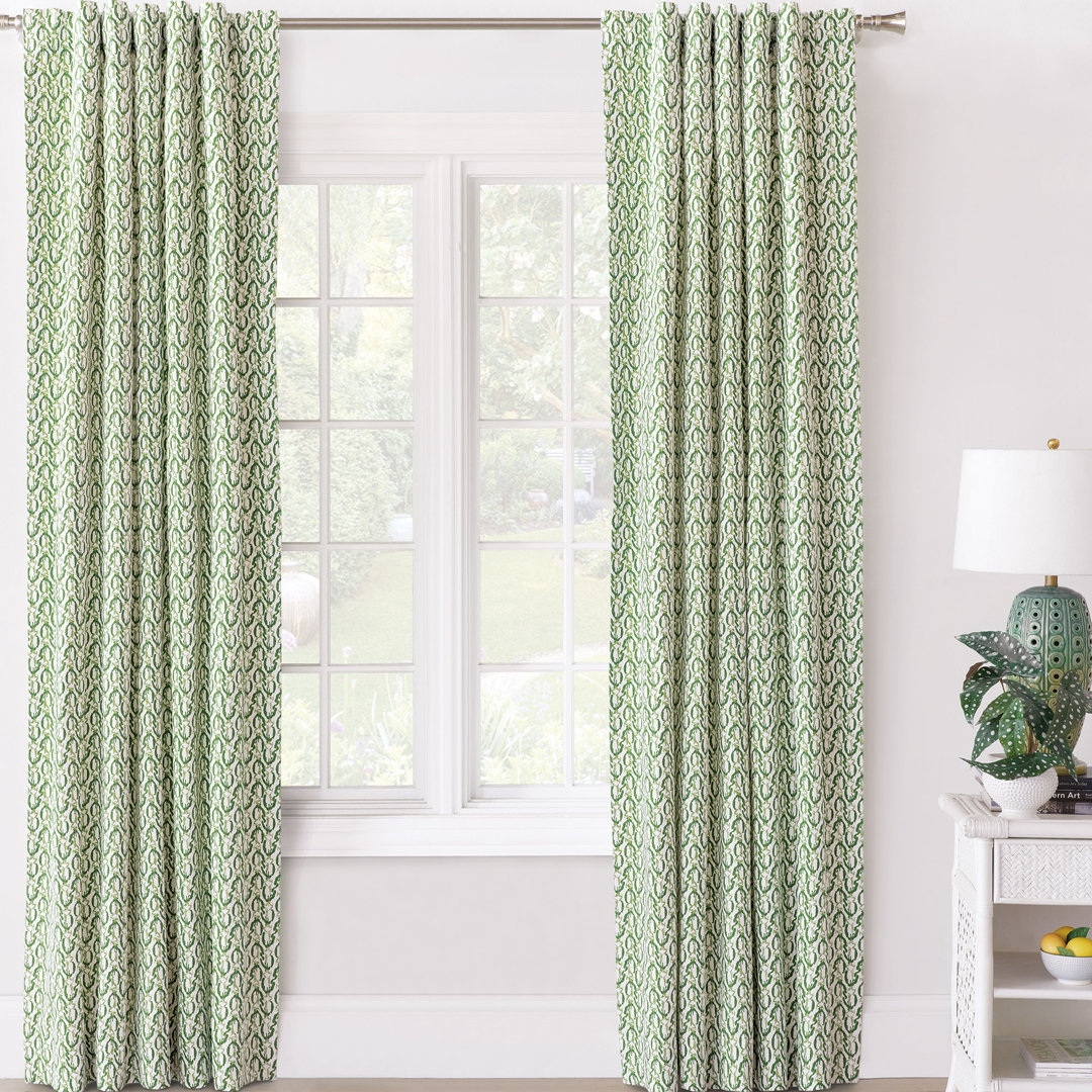 Meyer Cotton Blend Room Darkening Curtain Single Panel Eastern Accents 