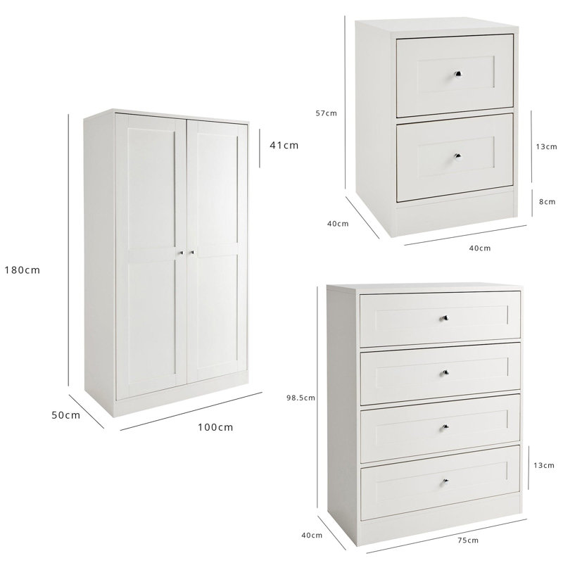 Merrigan Solid Wood Piece Bedroom Set