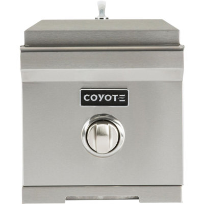 Coyote Grills Single Burner Built-In Natural Gas Gas Grill with Side Burner
