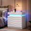 60cm W Manufactured Wood Bedside Table-355477372
