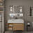Wall Mounted Bathroom Mirror Cabinet With LED Lights, Anti-Fog & Explosion-Proof, Touch Control Medicine Cabinet, 3 Color Lighting, Defogger, Storage With Transparent Glass