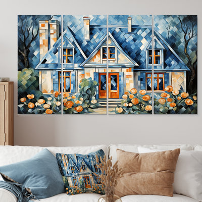 Cottage Garden Gateway I - Landscape Cottage, art mural 4 pièces