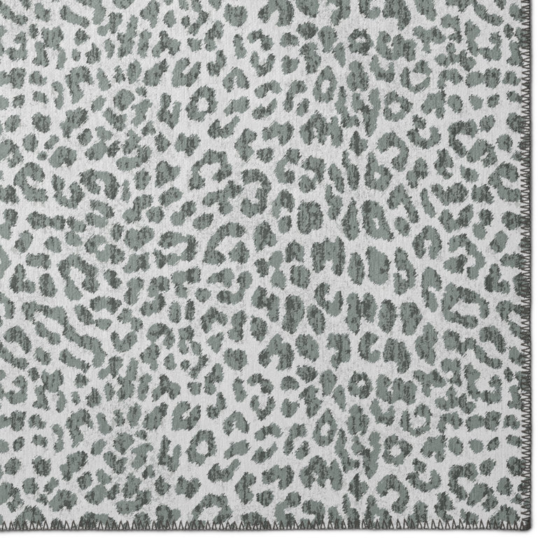 Chenille Washable Animal Print Rug, Rectangle 8' x 10'