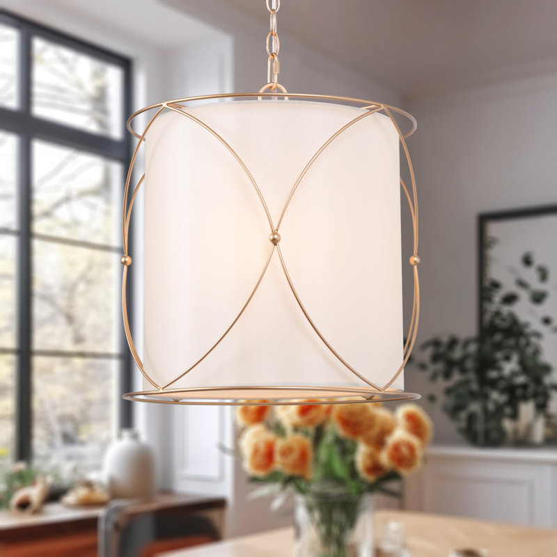Grand lustre cylindrique 3 lumières Braisley