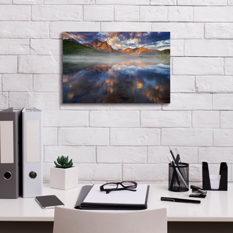 Epic Graffiti 'Sawtooth Reflections' by Rick Berk Canvas Wall Art