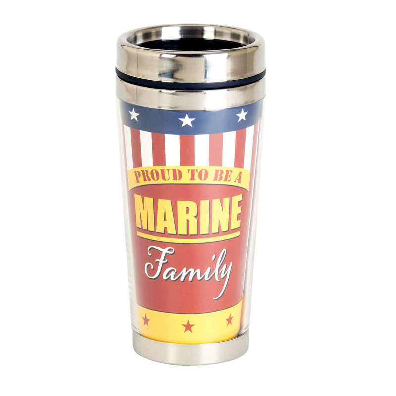 Dicksons Inc 16oz. Double Wall Insulated Stainless Steel Travel Mug