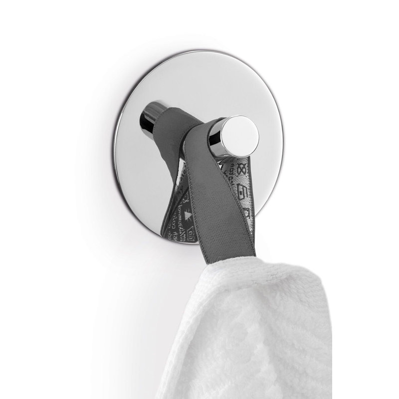 Zack Peco Round Towel Hook / High Gloss, Polished Chrome