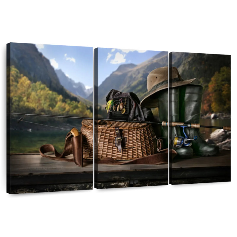Senne Fishing Time, 36" H x 57" W