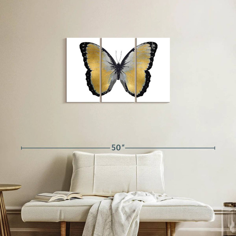 Papillon Brampt métallique I, H 20 po x l 33 po